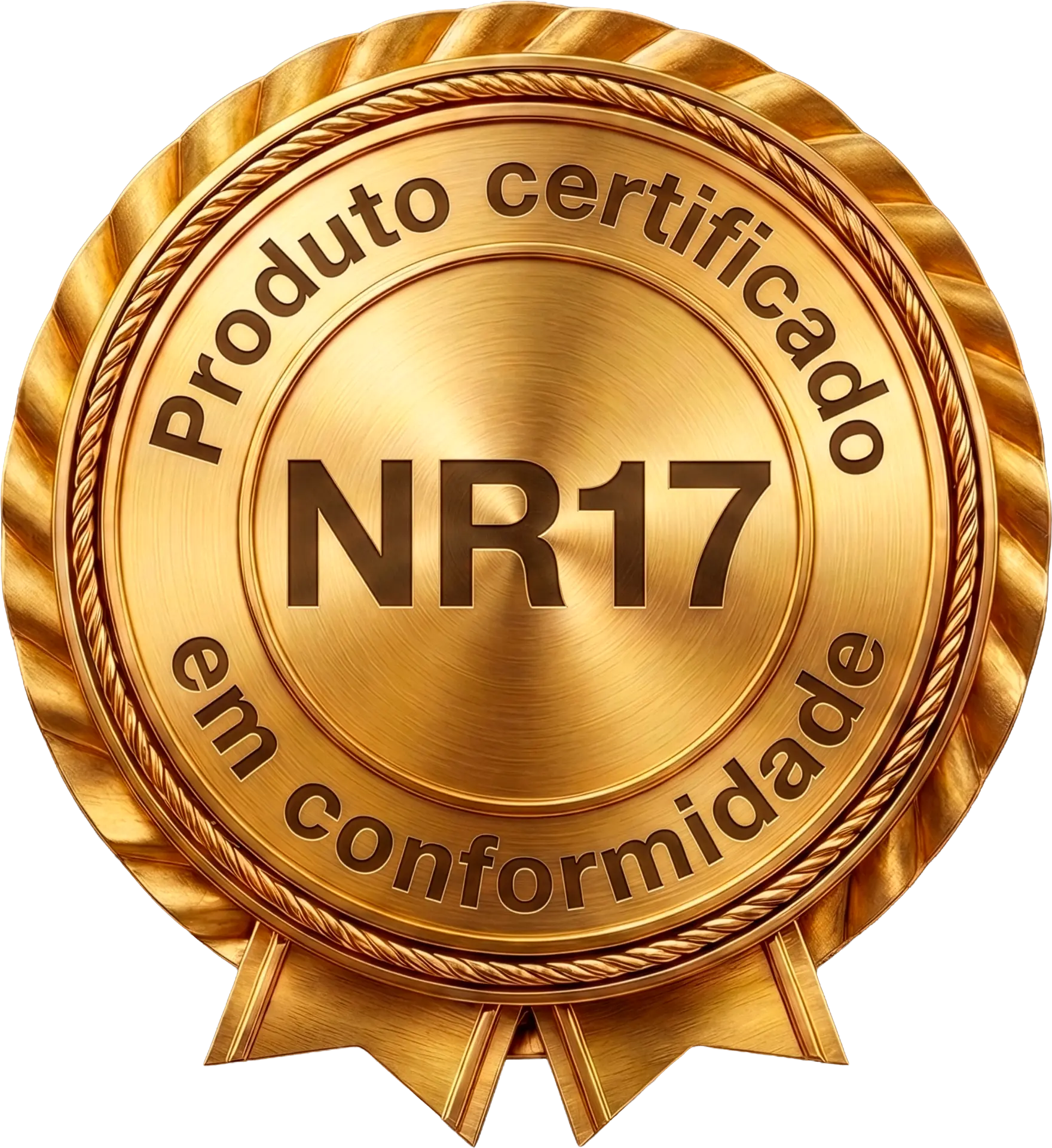 Selo Produto Certificado em Conformidade NR-17